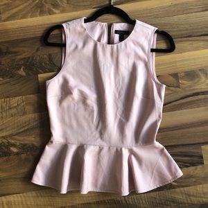 Pretty Blush Pink J Crew Peplum Top